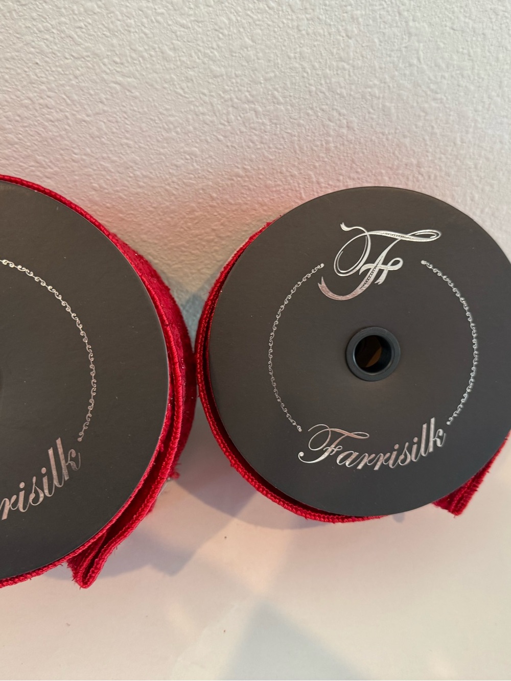 Farrisilk Ribbon -Red Tweed - Picture 3 of 5
